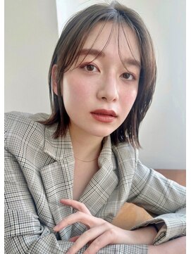 ガーデン オオタカノモリ(garden otakanomori) 20代30代40代大人外ハネボブ×ツヤ髪スタイル×シースルーバング