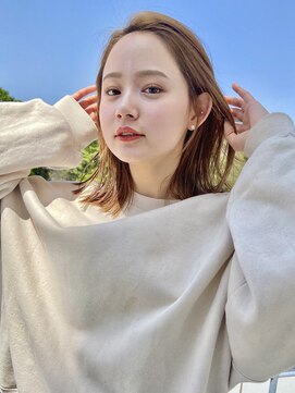 ゲーム 原宿店(GAME) ベージュ/ミディアム/オージュア/ダブルカラー/髪質改善/原宿