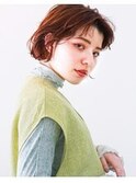 ミニボブ外ハネパーマ