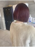 【札幌白石】ボブ/切りっぱなしボブ/ミニボブ/ピンクブラウン