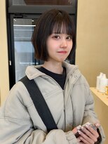 スニュウ(snuw)&nbsp;【snuw__hotaru】透明感カラー暗髪カラーボブタッセルボブ