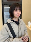 【snuw__hotaru】透明感カラー暗髪カラーボブタッセルボブ
