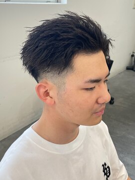 バース バイ ハピネス(BIRTH by happiness) 宿儺風　ツイストパーマ　スパイキーかきあげヘア