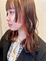 ラヴィズム 長岡店(LUVISM)&nbsp;ミディアム顔周りレイヤーおくれ毛前髪長岡/新潟/宮関