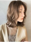【PARK】ペールベージュ×ニュアンスボブディス