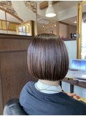 10代20代30代大人可愛いエアリーボブラベンダーベージュ透明感