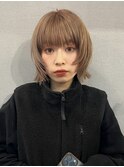 ウィンターウルフボブ×ミルクティーベージュ
