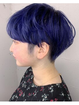 キジ(KIJI) ハンサムショート/刈り上げショート／サファイアブルー