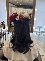 コワファースト 大分(COIFF1RST) 成人式ヘア、ハーフアップ