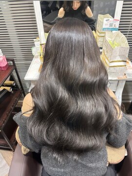 アンジェロ カリノ(Angelo Carino) グレージュ/ダークグレー/ダークブラウン/暗髪/韓国ヘア/20代