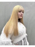 ブロンド×ストレート