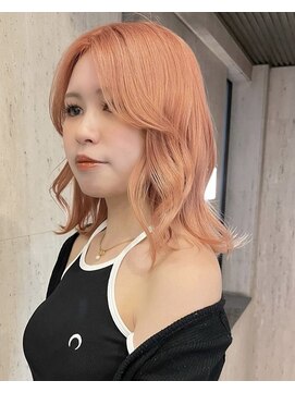 プネル 渋谷(PUNEL) コーラルオレンジ/コーラルカラー/オレンジカラー/ケアブリーチ