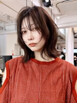 アルバム 渋谷パルコ(ALBUM) ロングおくれ毛顔周りレイヤー韓国ヘア_F20825