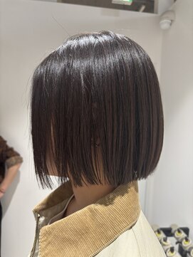 モリオフロムロンドン 大宮店(morio from London) 自然なストレートパーマ × タッセルボブ 「村田」