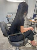 黒髪ストレート