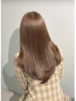 ノー バイ イオエ 西梅田(no. by ioe)&nbsp;ブリーチなしカラー/髪質改善/ミルクティーベージュ/小顔へア