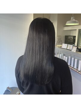 20代30代40代髪質改善カラーアッシュブラウン艶感ストレート