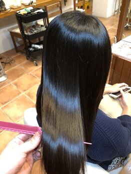 アミュゼラヴィ(amuser ravie)の写真/【NEW☆生トリートメント】クーポンで嬉しいホームケア付き！ナノスチームで傷んだ髪を内部まで徹底ケア♪