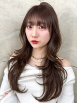 ロンドホットリップ 立川(Lond hot lip)&nbsp;☆ハッシュカット/バタフライレイヤー/ココアブラウン韓国巻き