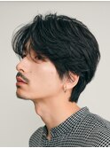 原宿メンズパーマニュアンスパーマフェザーパーマセンターパート