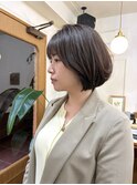 フレンチボブ/レイヤーボブ/グレージュ/イメチェン/恵比寿