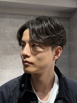バーバーハウス ラヴィ 阿佐ヶ谷店(Barber House Lavie)&nbsp;センターパート×ニュアンスパーマ
