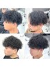 【メンズ限定】カット＋波巻きパーマ＋眉カット￥15400→￥14300