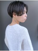 【morio池袋】綺麗でかっこいい黒髪ハンサムショート♪
