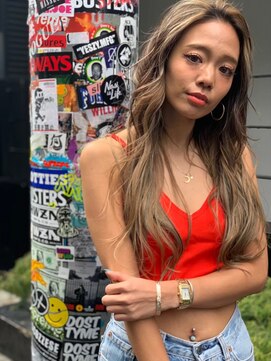 オースティン 門前仲町(AUSTIN) 前髪かき上げイメチェンイヤリングカラーラベンダーカラーくびれ