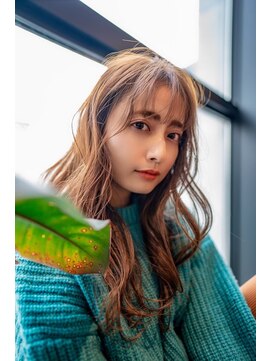 オースティン 流山おおたかの森(AUSTIN) 大人かわいい前髪セシルカットココアブラウンフリンジウェーブ