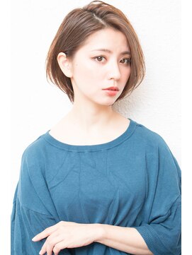 モニカ 西宮北口(Monica) 前下がりボブ・  内巻きワンカール・  ボブショート・暗髪