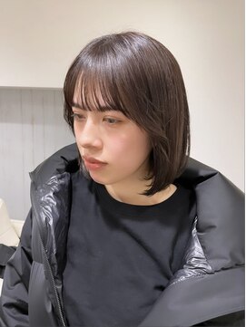 サク(Sac.) ナチュラルブラウン　内巻きボブ　恵比寿sac.みつよ
