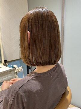 ロンドルーチェ 心斎橋(Lond luce) ダークアッシュ/ミディアムレイヤーカット［髪質改善/縮毛矯正］