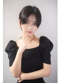 丸みショート　大人ダークブラウン