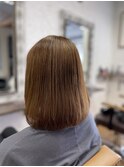 セミロング 大人ボブ