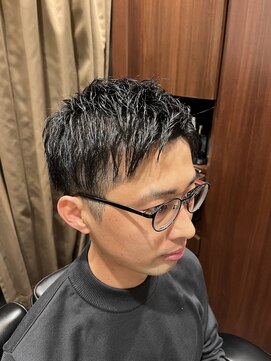 ヒロギンザバーバーショップ 神楽坂店(HIRO GINZA BARBER SHOP) ツーブロアップバング
