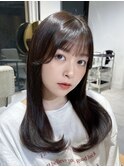 (縮毛矯正/髪質改善/ロングヘア/前髪/韓国レイヤー/小顔)