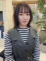 パークレーン アイス イヴェン(park lane ICI yeven)&nbsp;顔まわりレイヤー　ボブ　グレージュカラー　顔まわりカット　栄