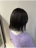 切りっぱなしミディスタイル