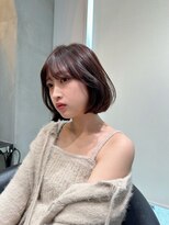 ロンドフルール 大宮東口(Lond fleur)&nbsp;内巻きグレーベージュボブ