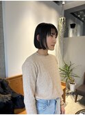 朝ラクぱっつんボブ
