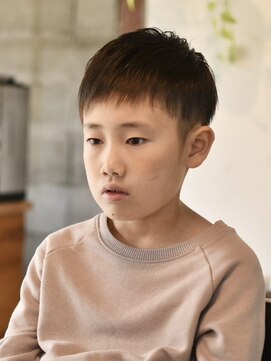 リム メンズヘア(LIM men's hair) 束感アシメキッズショート【キッズカット/ヘア/倉敷/中島】