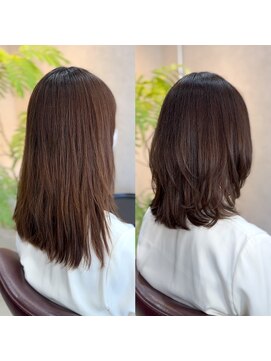 【SHIHO】ミディアムレイヤー/韓国風/20代30代40代◎立川