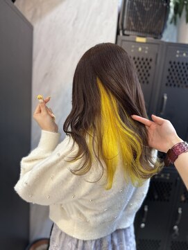 ヴァイス 渋谷店(VAICE) インナーカラー/推しカラー/黄色/イエロー