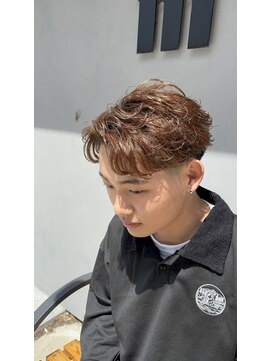 マーレ 宇部高校前店(MARE) フェザーパーマ×テーパーフェード