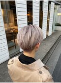 【原田】ホワイトベージュ　シャドールーツ　刈り上げ