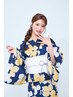 7/21港祭り7/27おいでん祭り限定11:00～15:30浴衣着付け＋ヘアセット￥4950