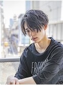 小久保styleフェザーパーマフェザーショートグレーエンドカラー