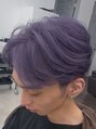 アグ ヘアー シアン 寒河江店(Agu hair xian)&nbsp;マッシュカット！ブリーチとオンカラーで紫に！