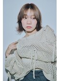 シースルーバング束感ミディ